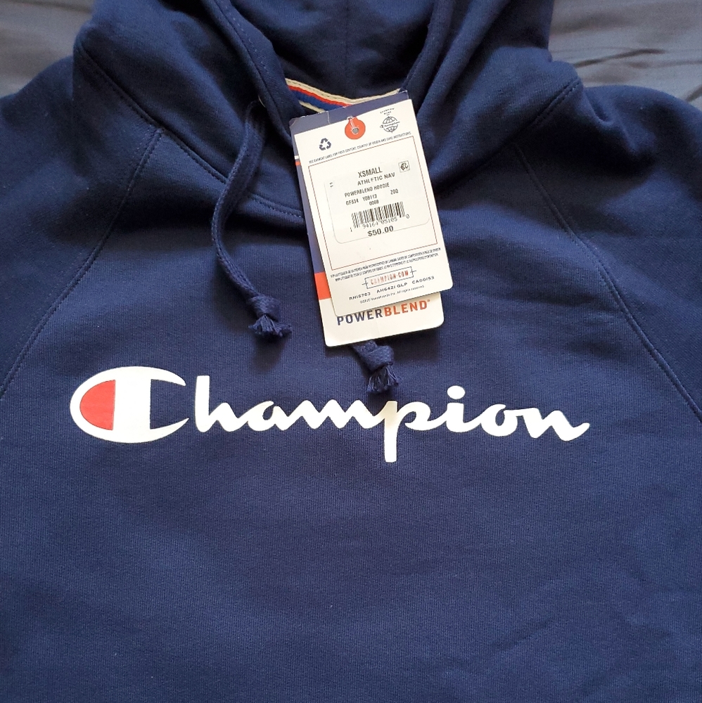 Champion Women's Powerblend Hoodie, Screen Print S - XSmall